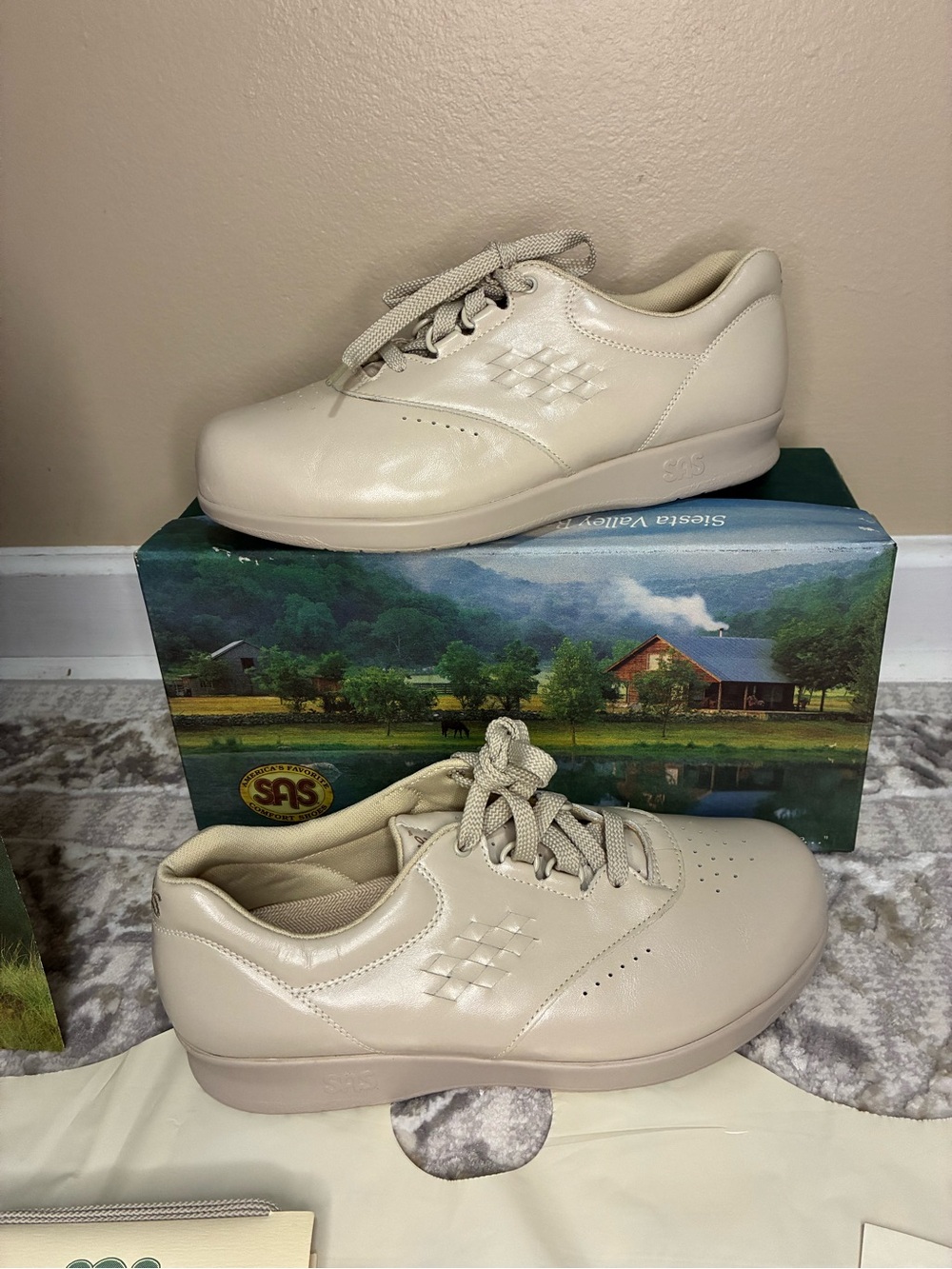 SAS Free Time Bone Women's Shoes New In Box Size 8 W Genuine Leather Made In USA